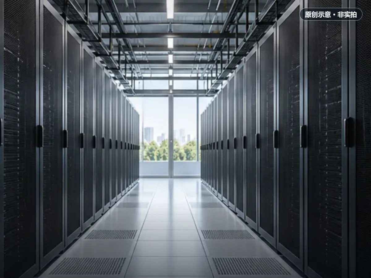 Dell PowerEdge R470 产品页：机架服务器机房部署原创示意，非该型号实拍